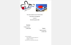 ESSAI TENNIS DE TABLE